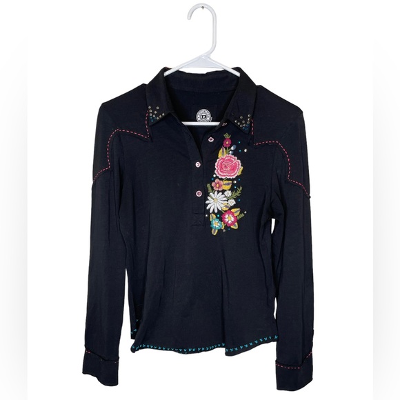 Double D Ranch Tops Double D Ranch Embroidered Rodeo Button Up